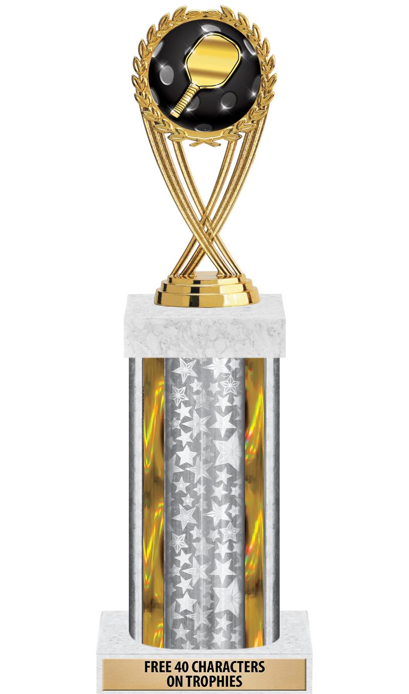 14"SLV/GD-STARS-GD FIG/SQUARE