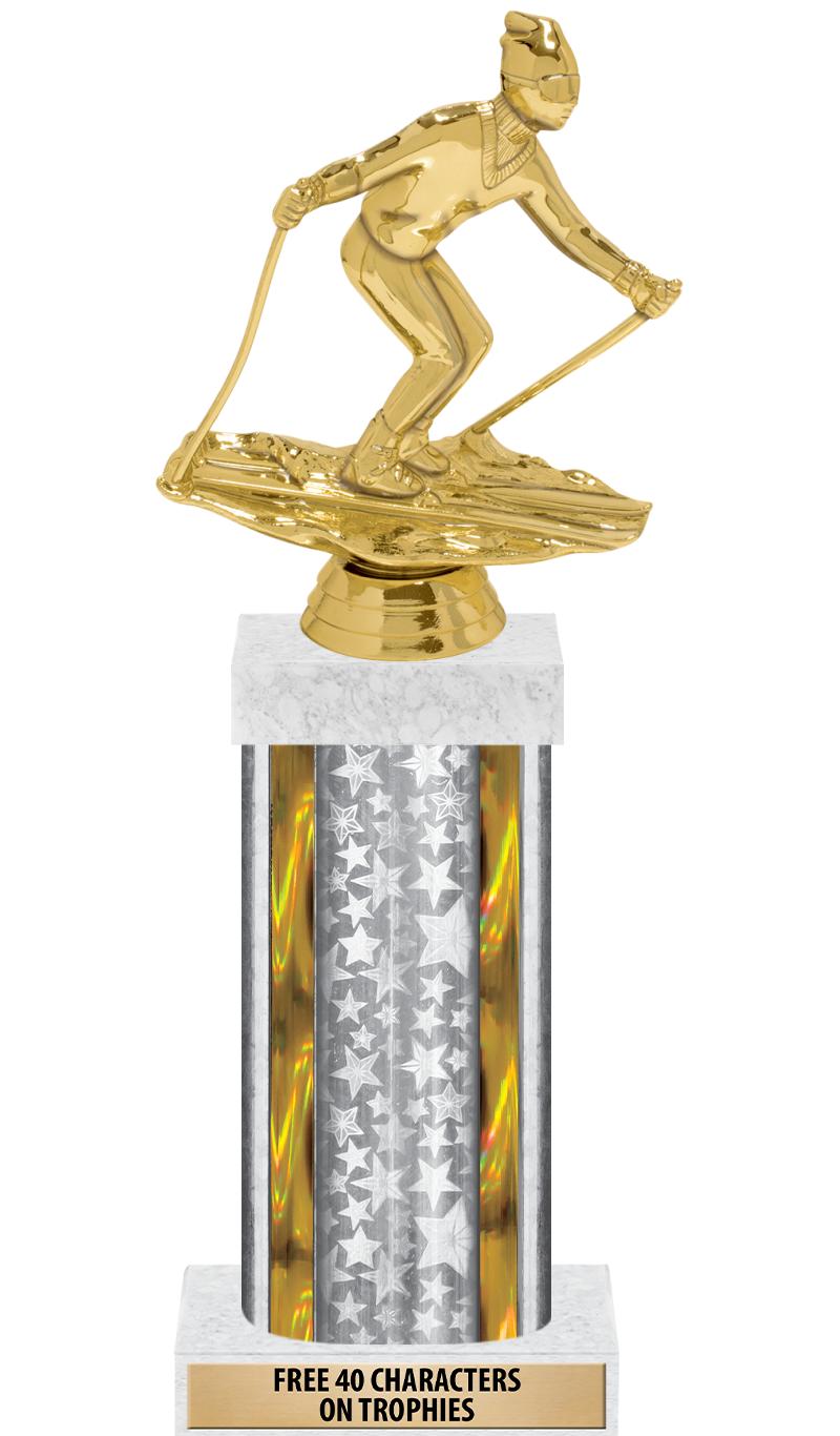 14"SLV/GD-STARS-GD FIG/SQUARE