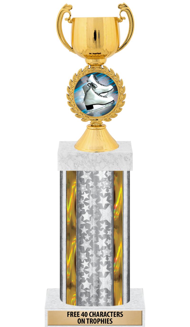 14"SLV/GD-STARS-GD FIG/SQUARE