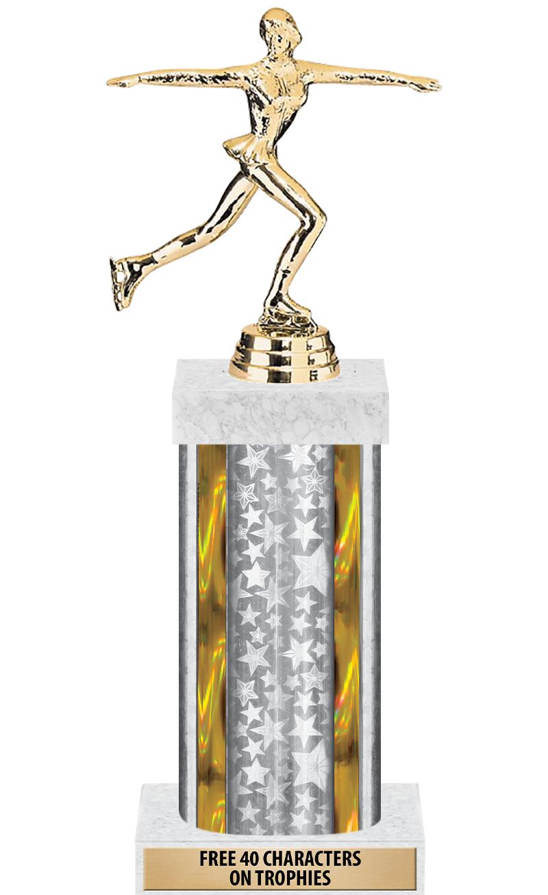 14"SLV/GD-STARS-GD FIG/SQUARE