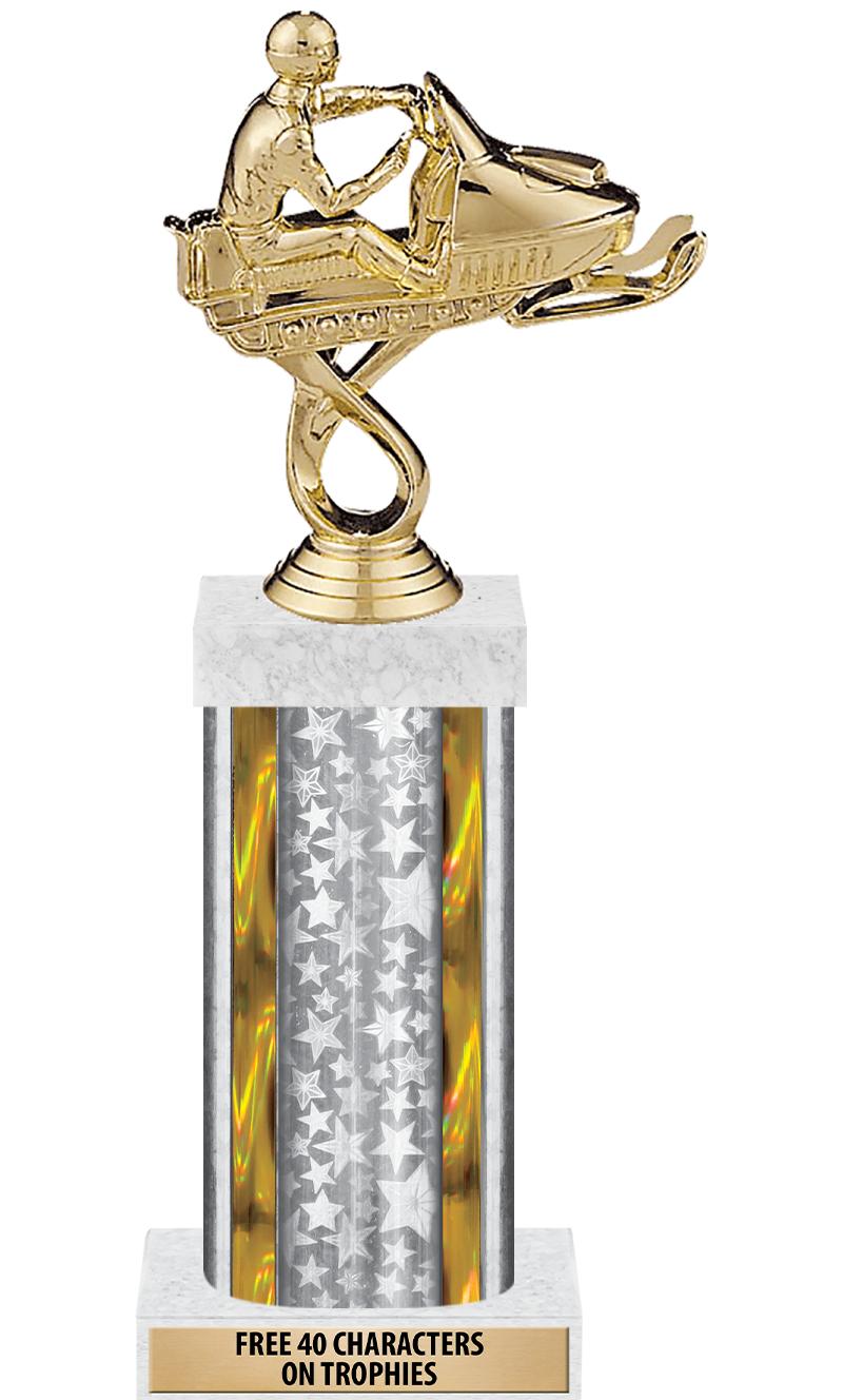 14"SLV/GD-STARS-GD FIG/SQUARE