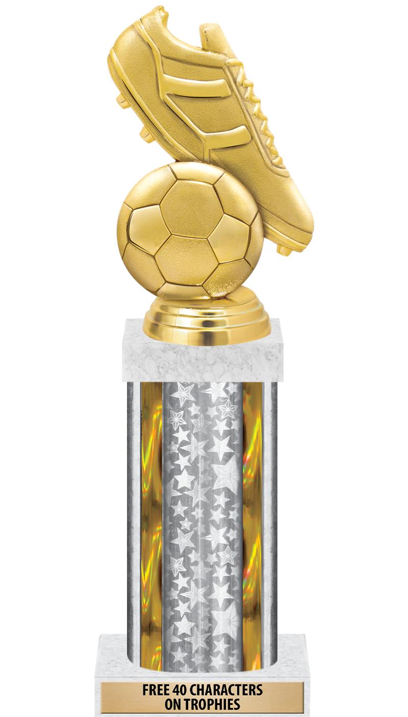 14"SLV/GD-STARS-GD FIG/SQUARE