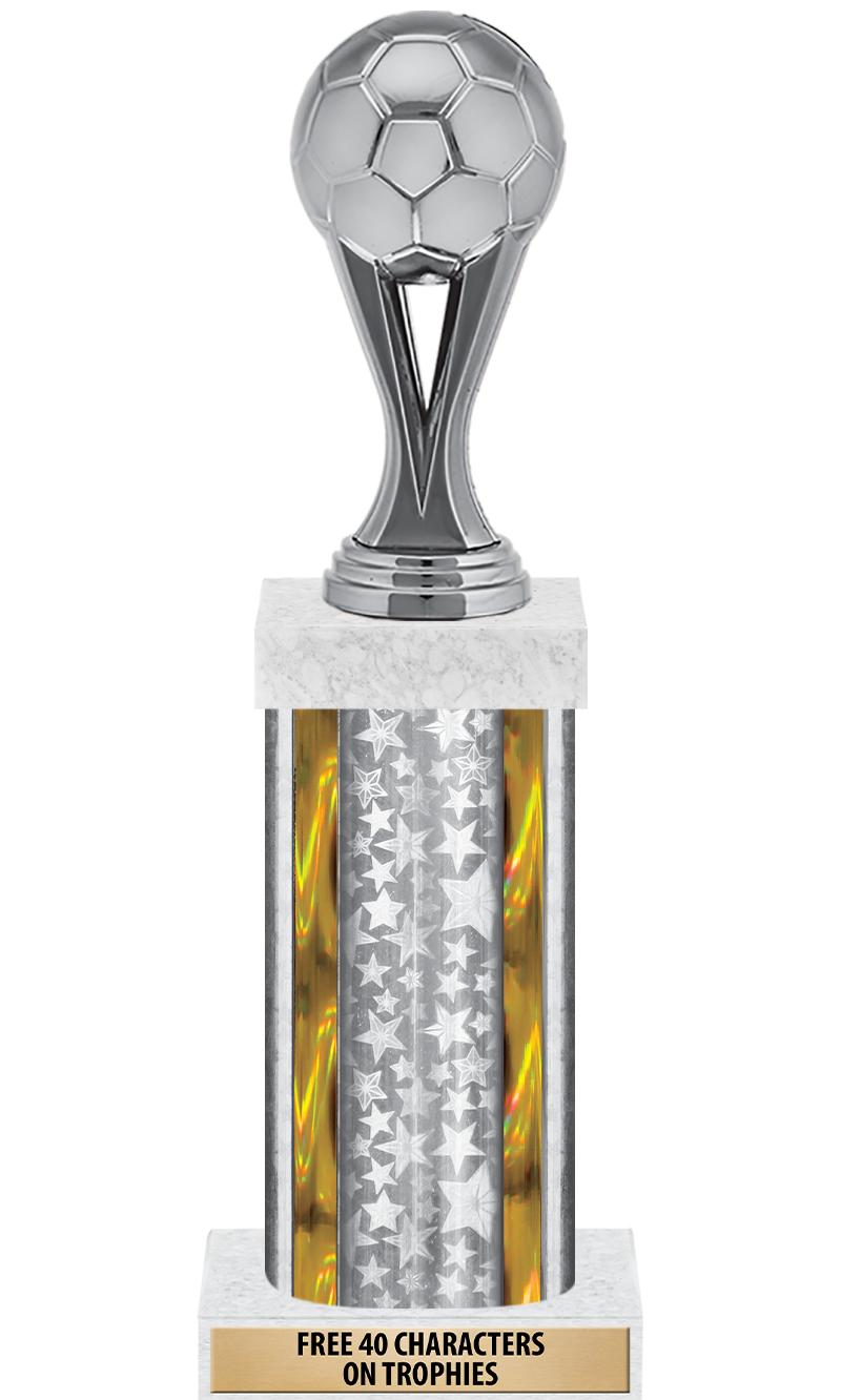 14"SLV/GD-STARS-GD FIG/SQUARE