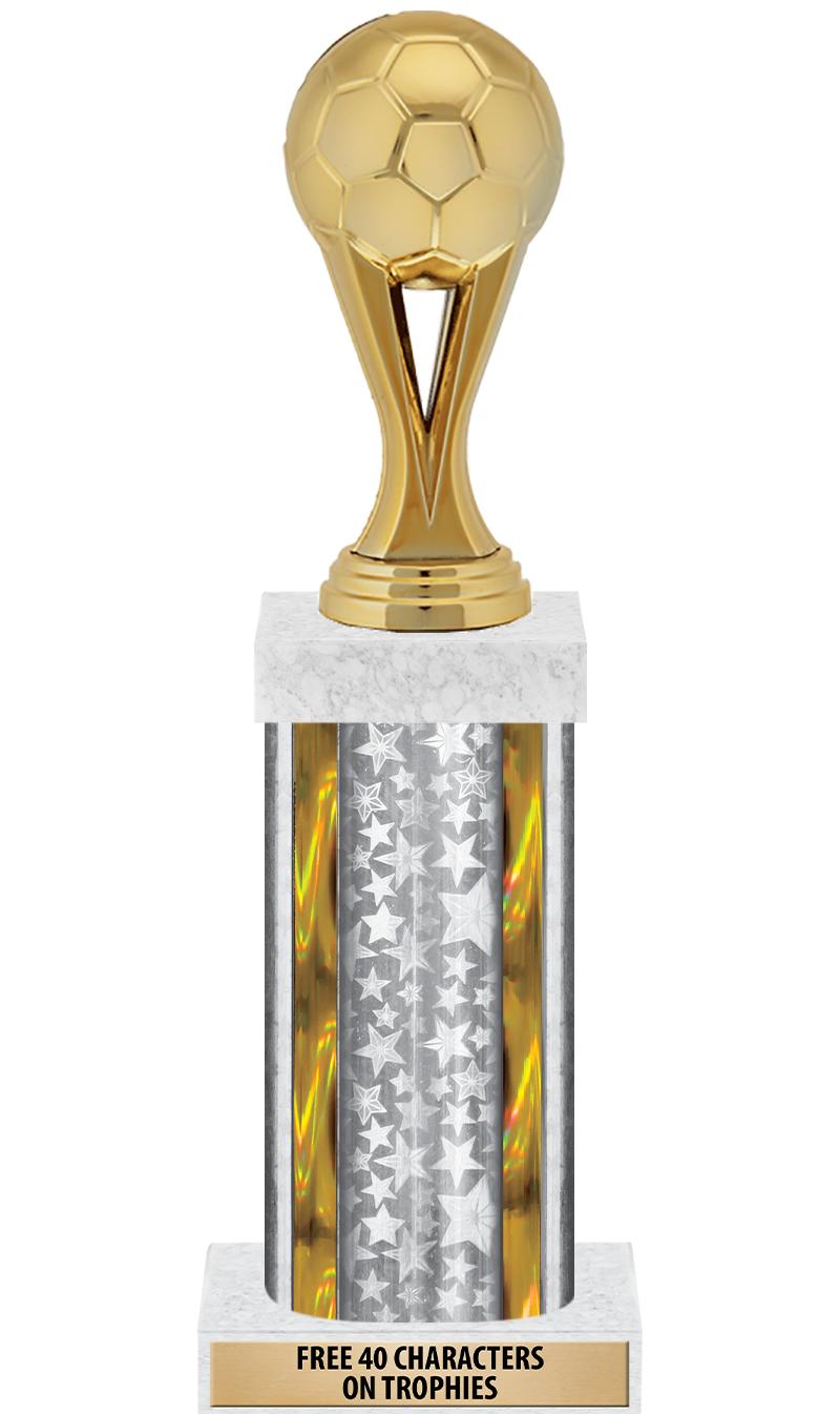 14"SLV/GD-STARS-GD FIG/SQUARE