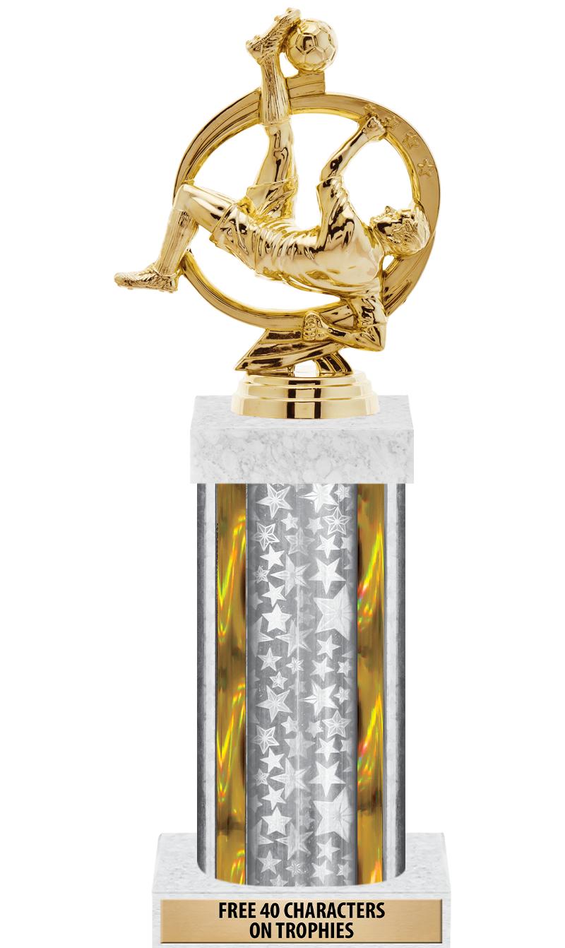 14"SLV/GD-STARS-GD FIG/SQUARE