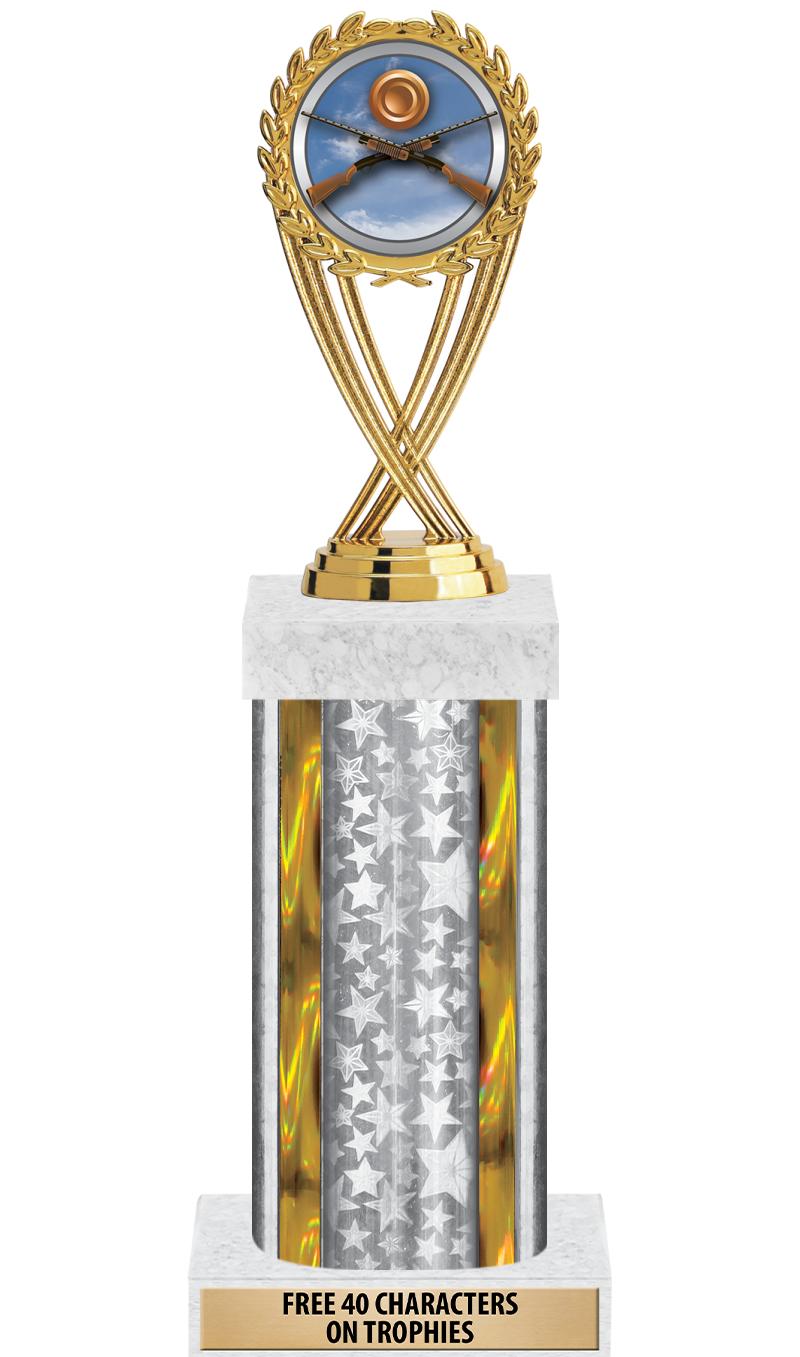 14"SLV/GD-STARS-GD FIG/SQUARE