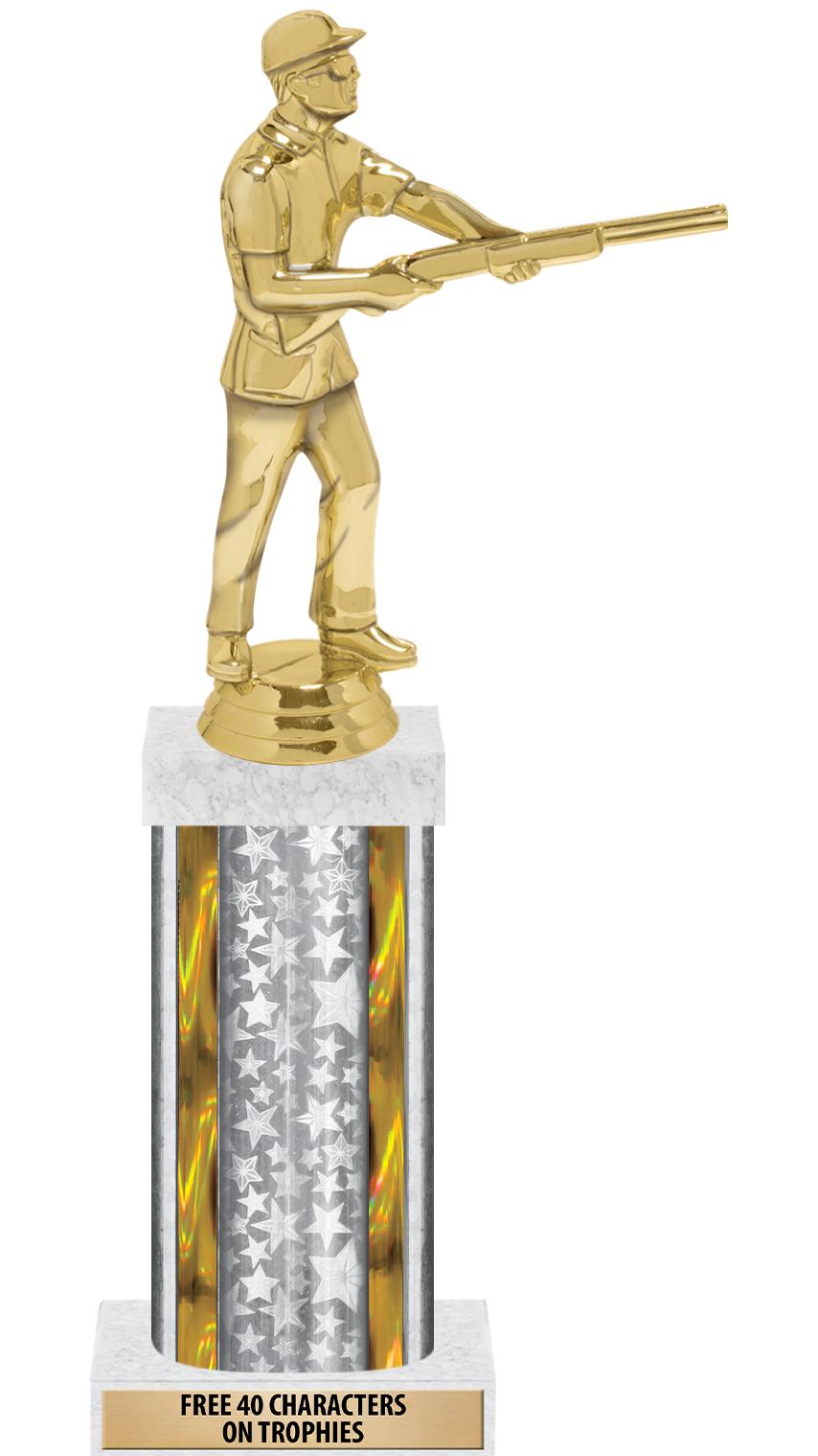 14"SLV/GD-STARS-GD FIG/SQUARE