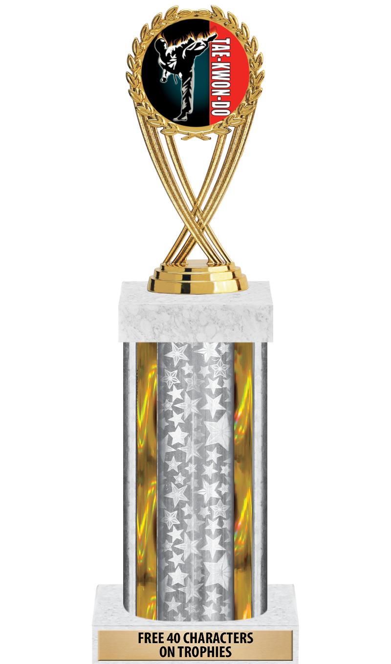 14"SLV/GD-STARS-GD FIG/SQUARE