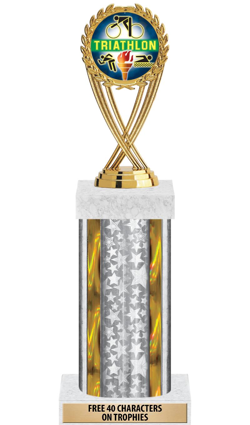 14"SLV/GD-STARS-GD FIG/SQUARE