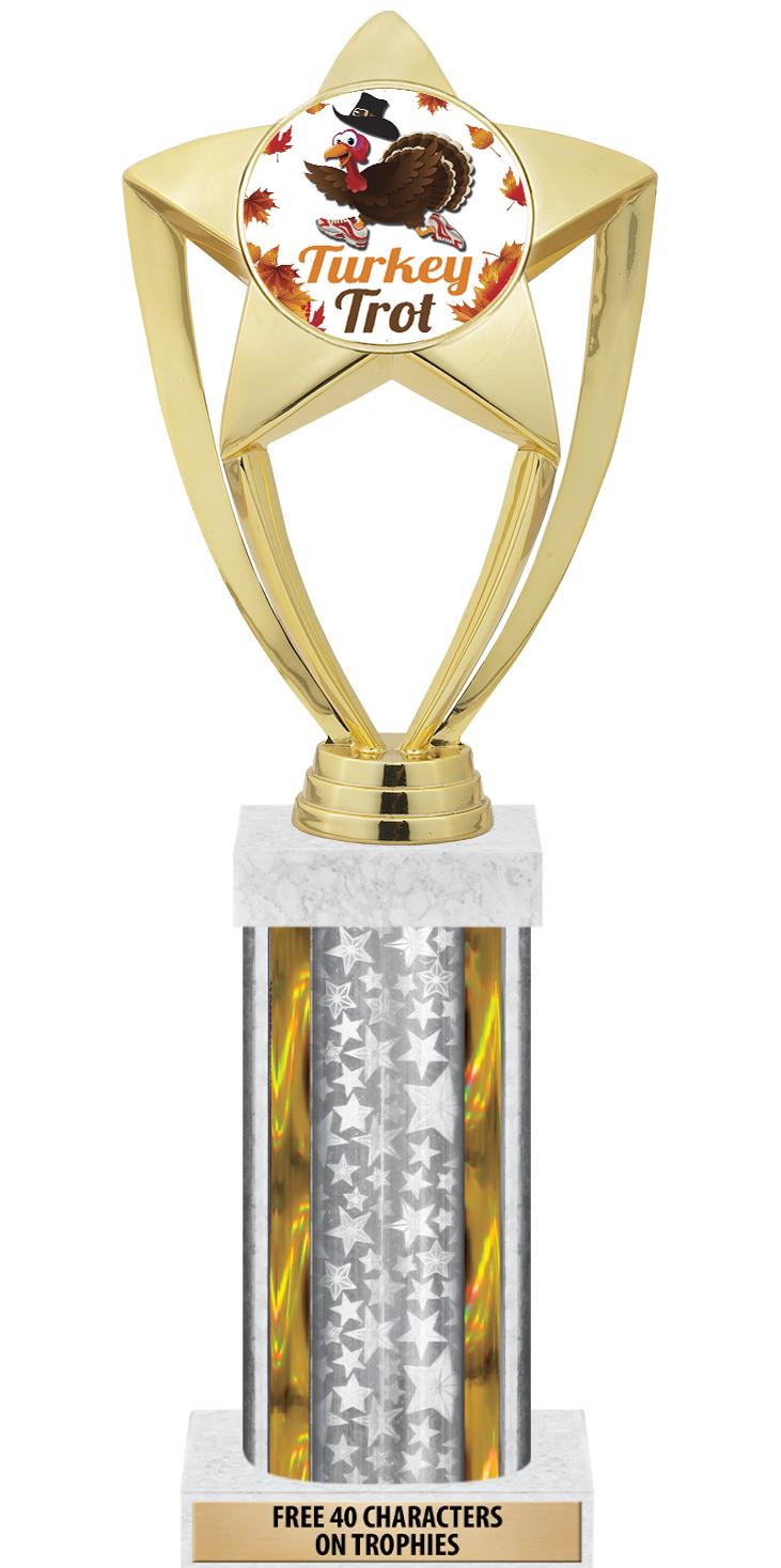 14"SLV/GD-STARS-GD FIG/SQUARE