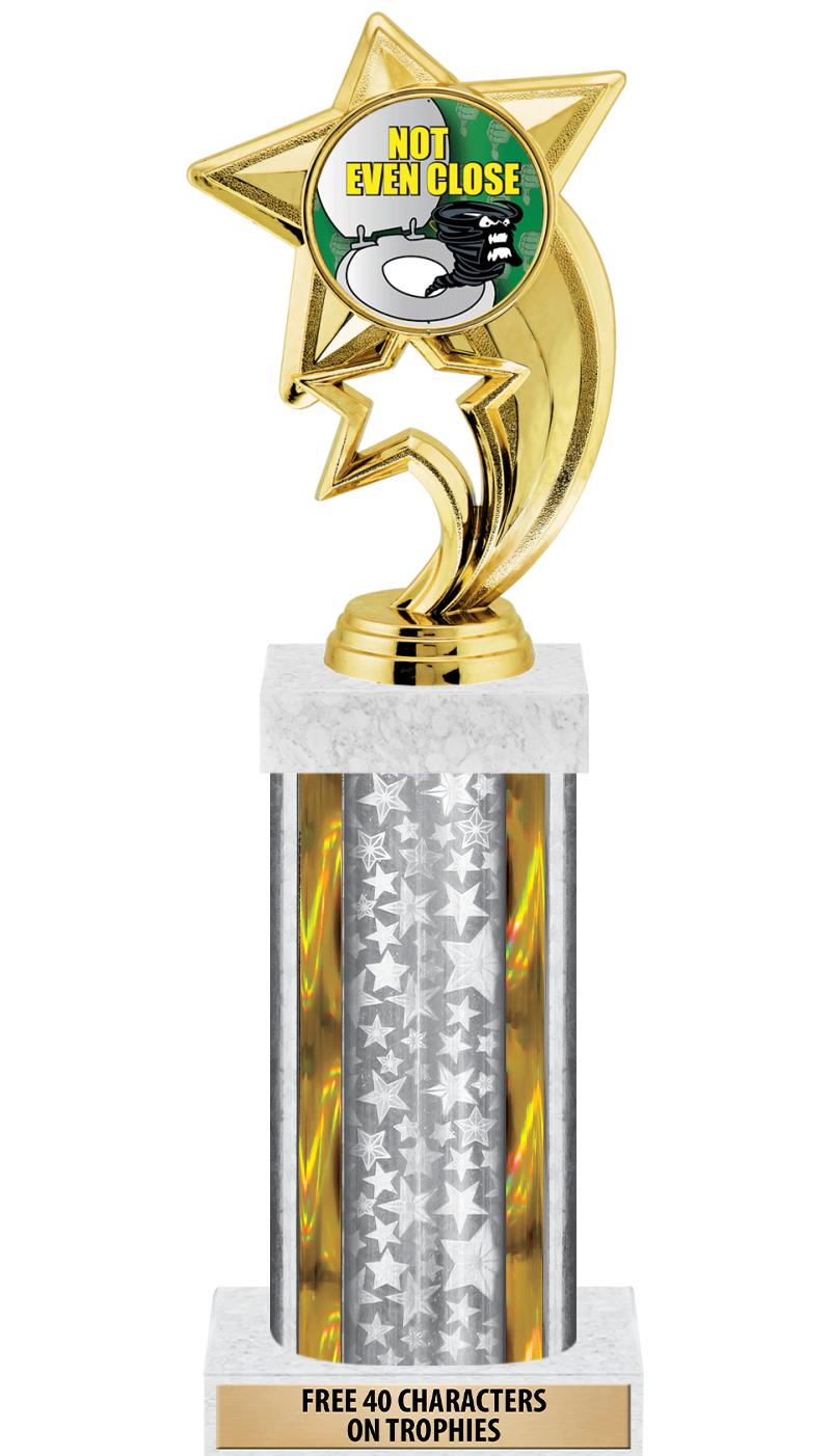 14"SLV/GD-STARS-GD FIG/SQUARE