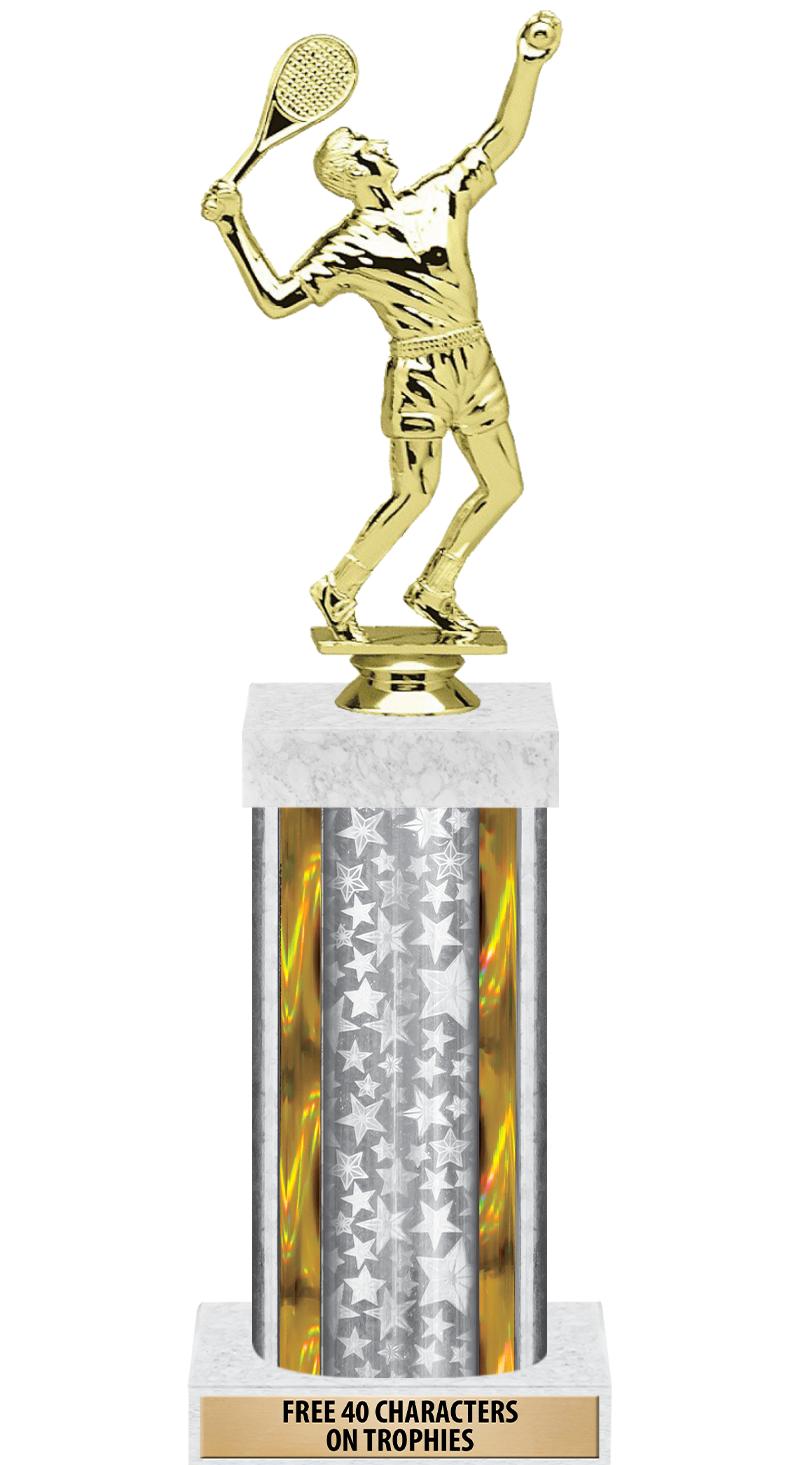 14"SLV/GD-STARS-GD FIG/SQUARE