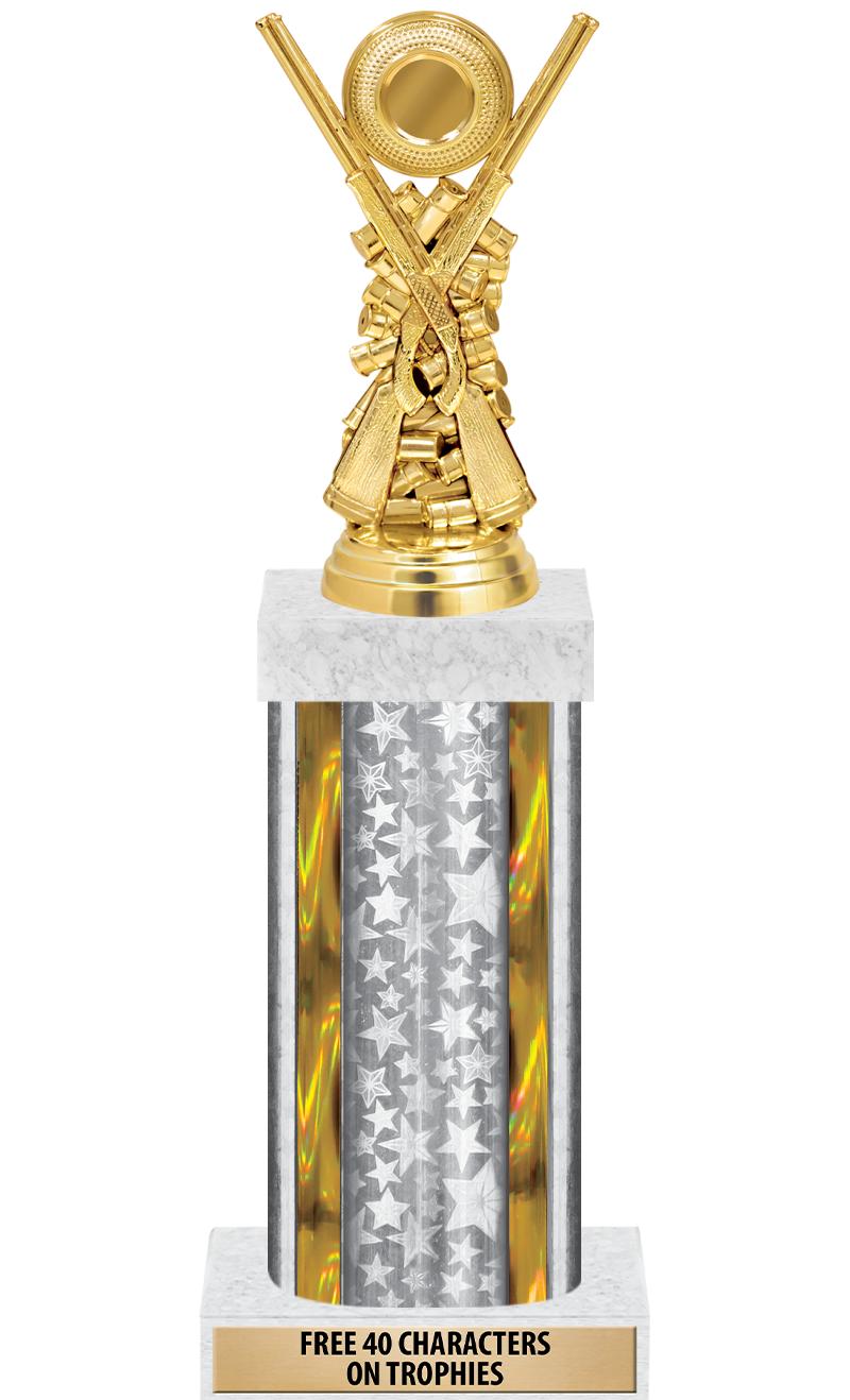 14"SLV/GD-STARS-GD FIG/SQUARE