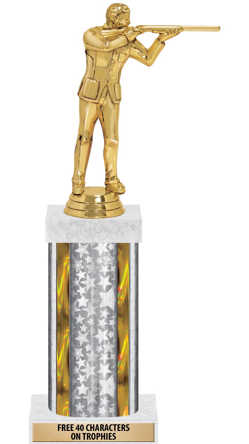 14"SLV/GD-STARS-GD FIG/SQUARE