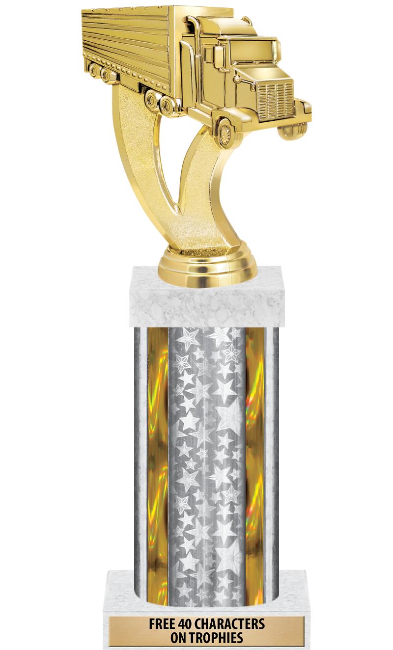 14"SLV/GD-STARS-GD FIG/SQUARE