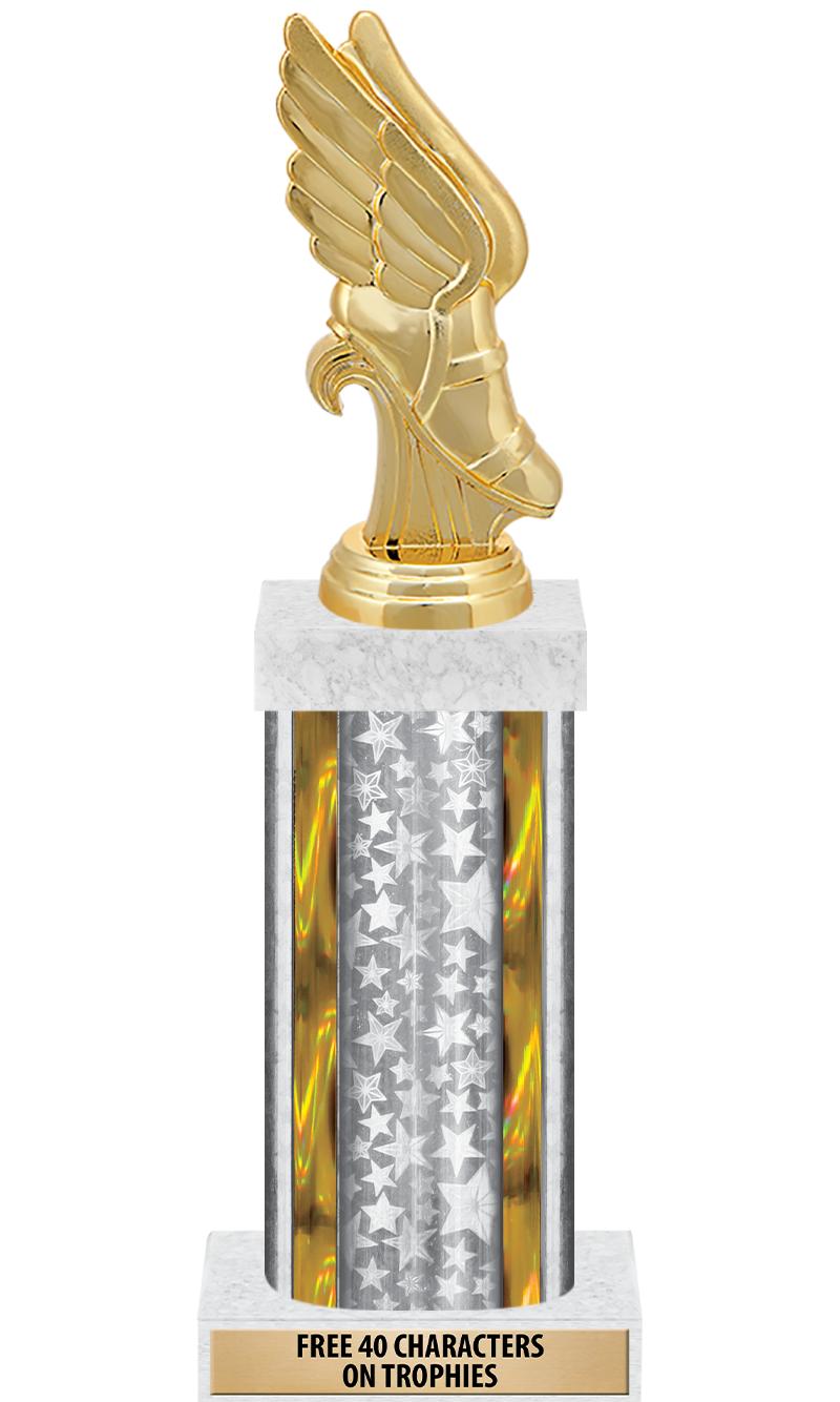 14"SLV/GD-STARS-GD FIG/SQUARE