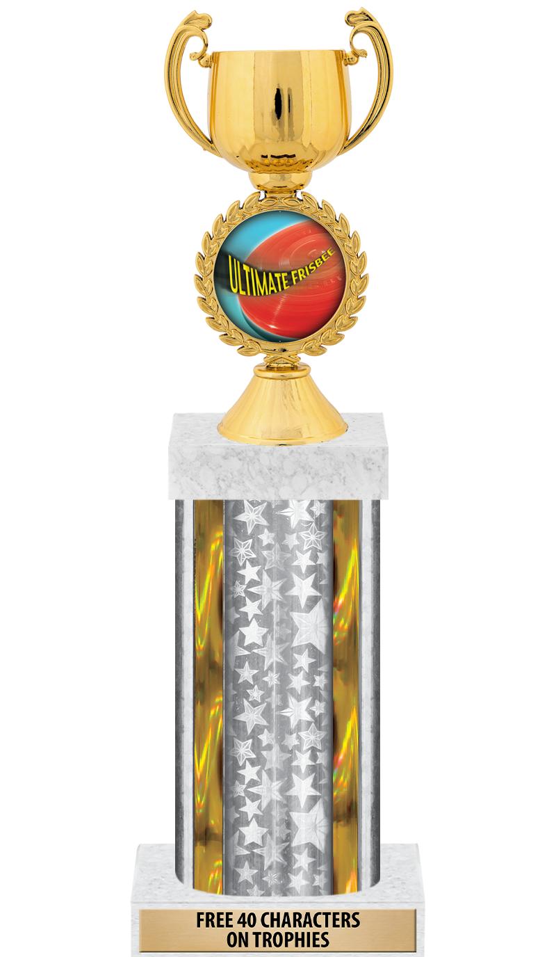 14"SLV/GD-STARS-GD FIG/SQUARE