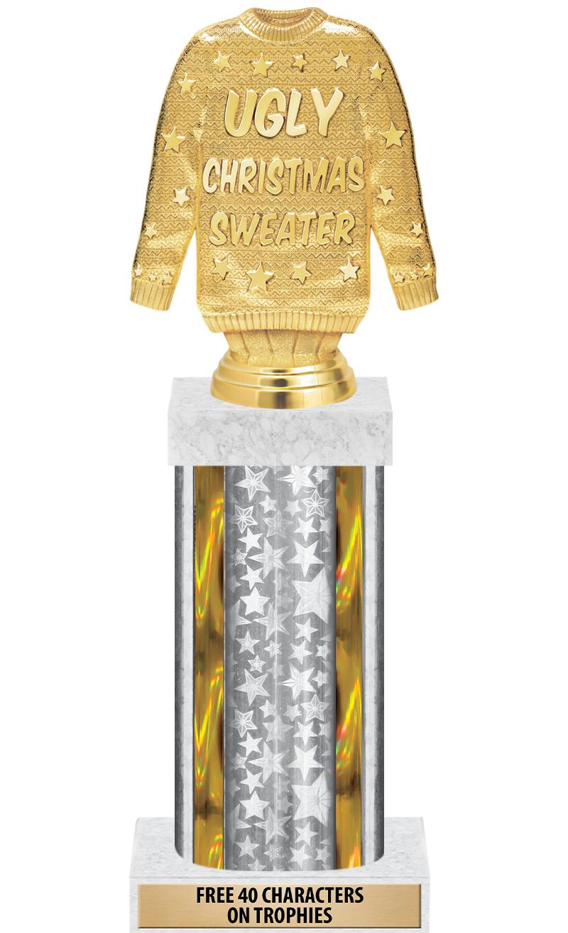 14"SLV/GD-STARS-GD FIG/SQUARE