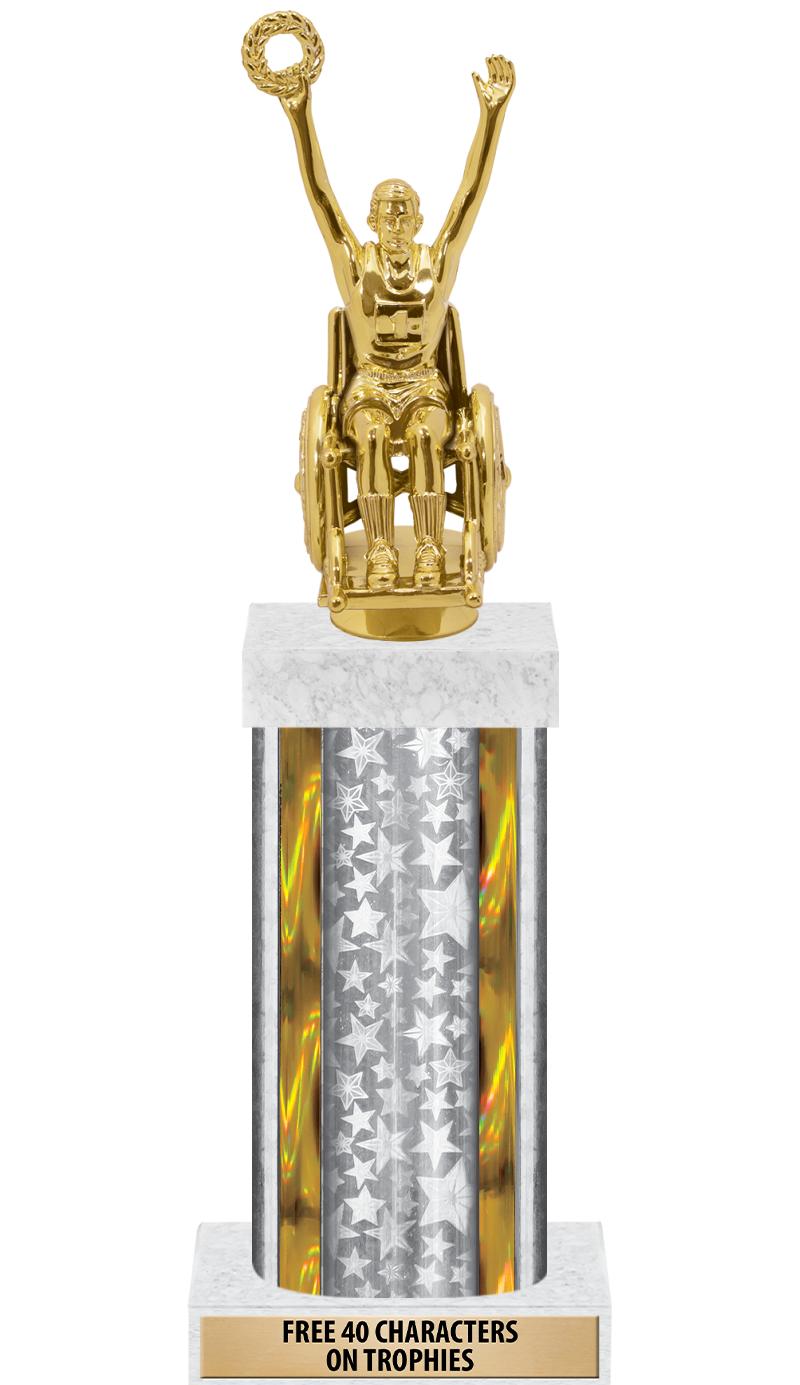 14"SLV/GD-STARS-GD FIG/SQUARE