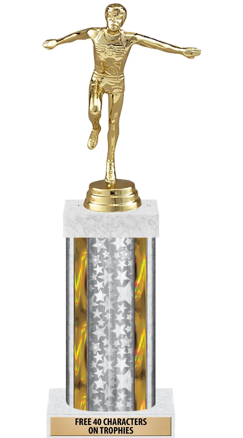 14"SLV/GD-STARS-GD FIG/SQUARE