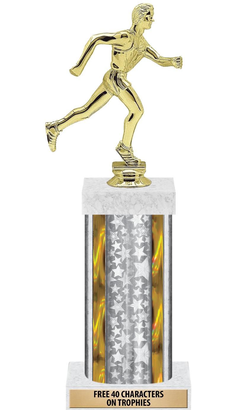 14"SLV/GD-STARS-GD FIG/SQUARE