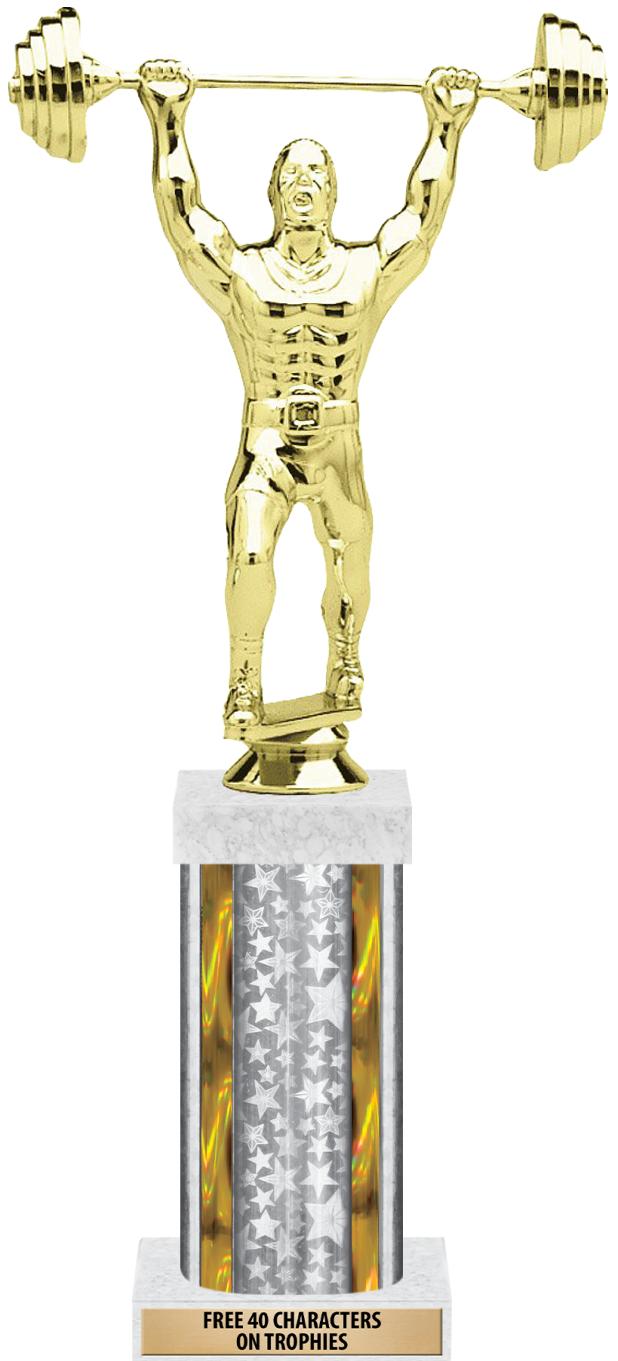 14"SLV/GD-STARS-GD FIG/SQUARE