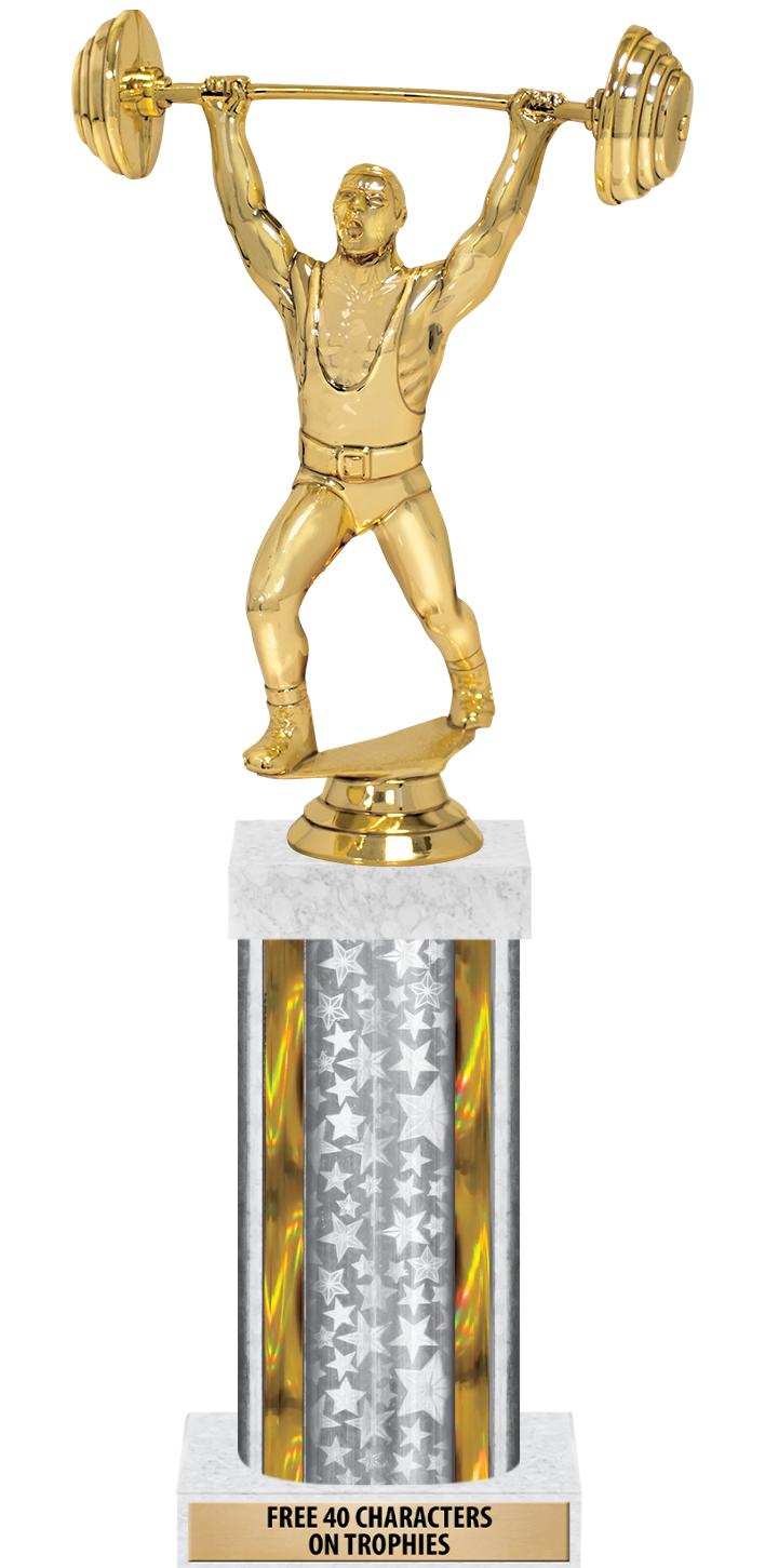 14"SLV/GD-STARS-GD FIG/SQUARE