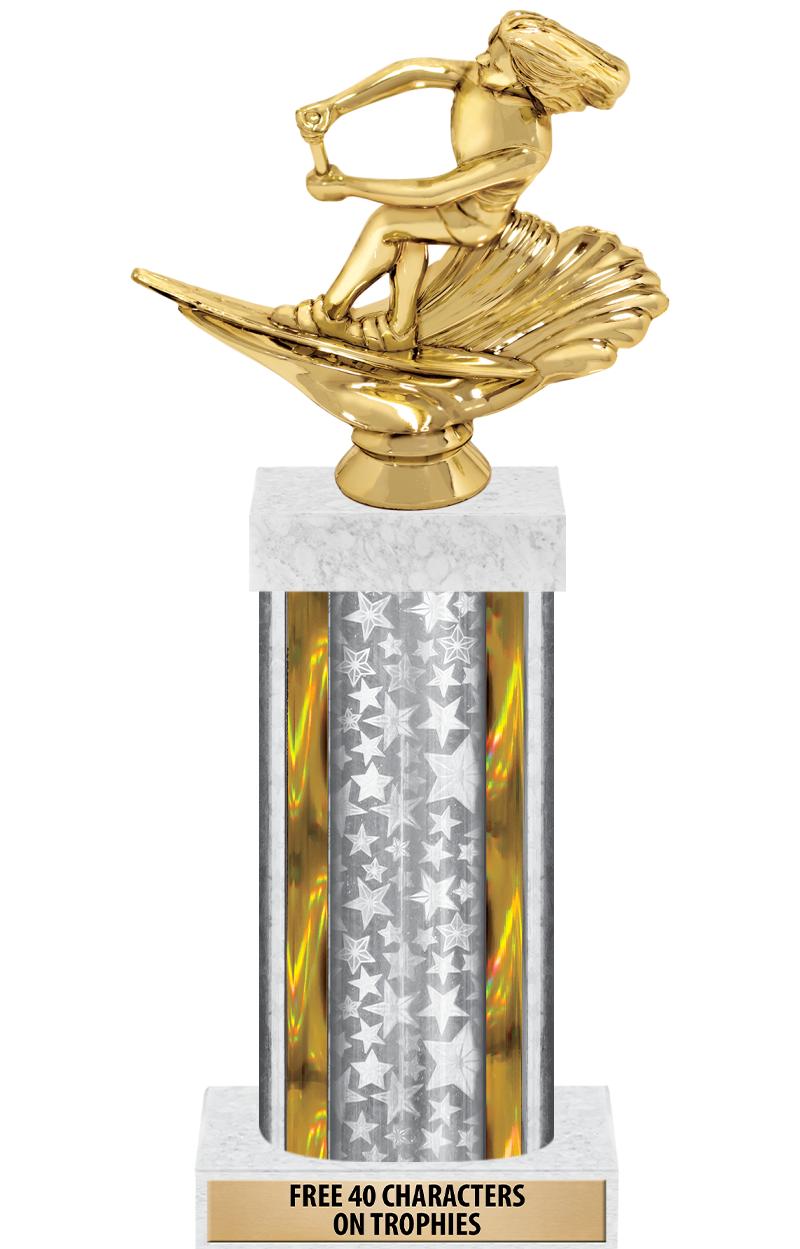 14"SLV/GD-STARS-GD FIG/SQUARE