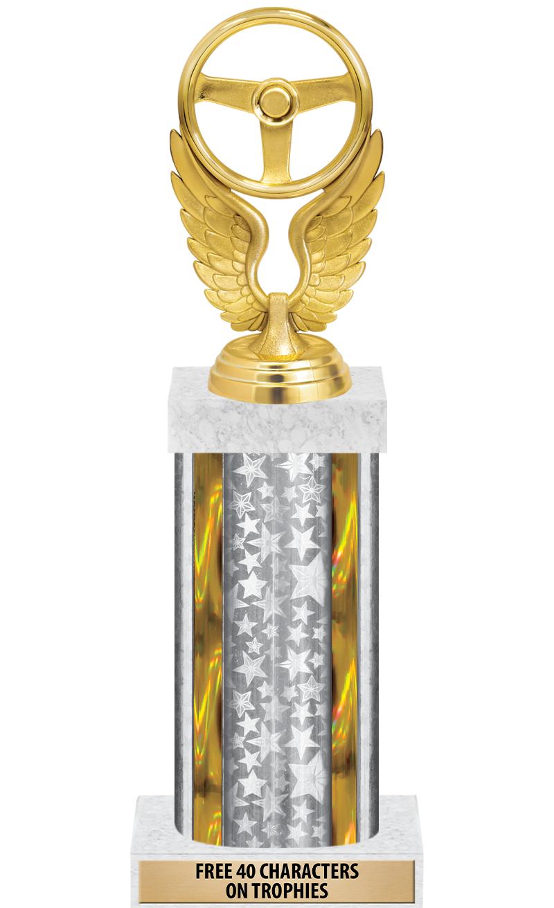 14"SLV/GD-STARS-GD FIG/SQUARE