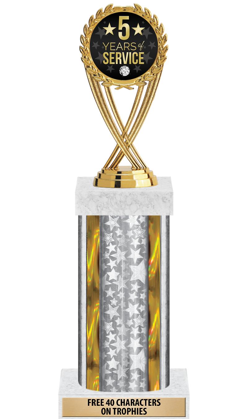 14"SLV/GD-STARS-GD FIG/SQUARE