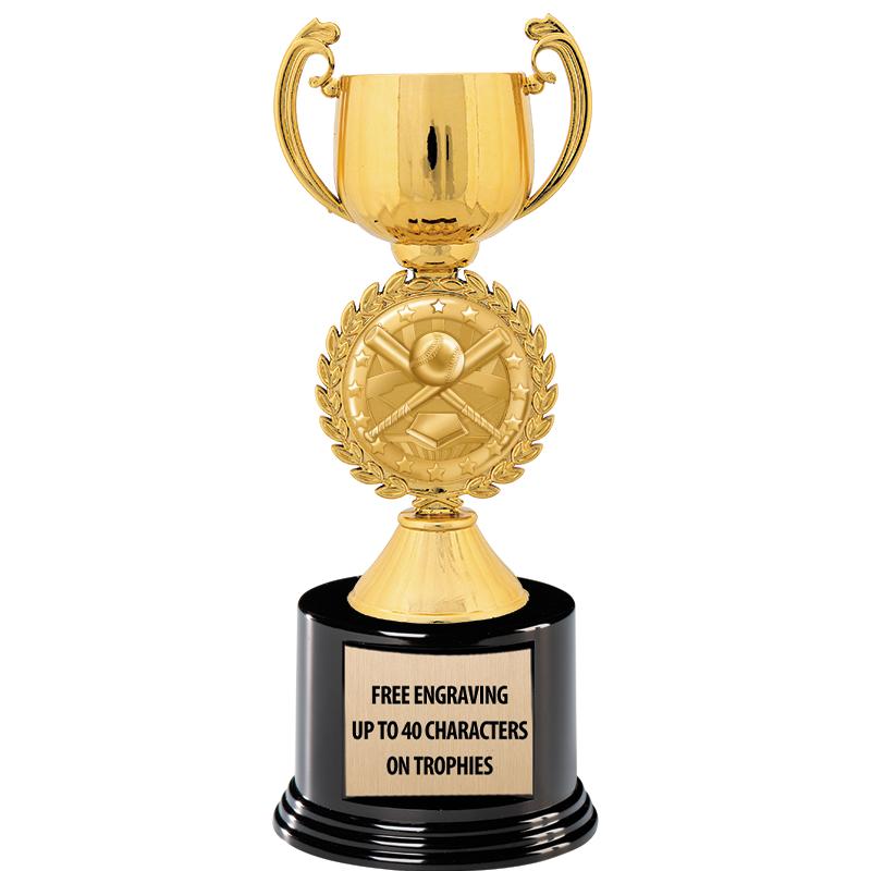 8.75" CHAPLET CUP GLD W/ RND B