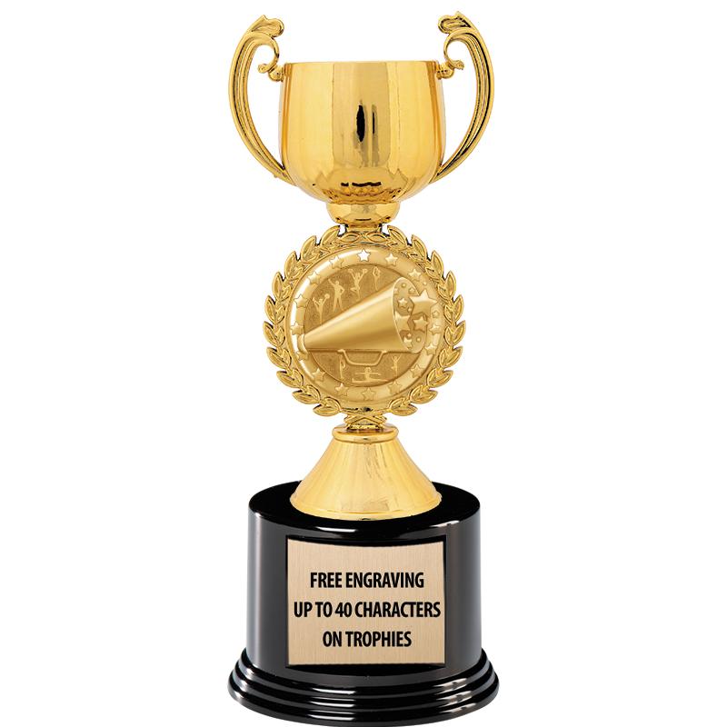 8.75" CHAPLET CUP GLD W/ RND B