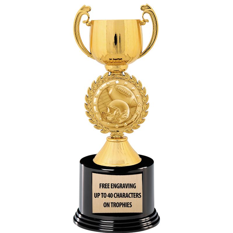 8.75" CHAPLET CUP GLD W/ RND B