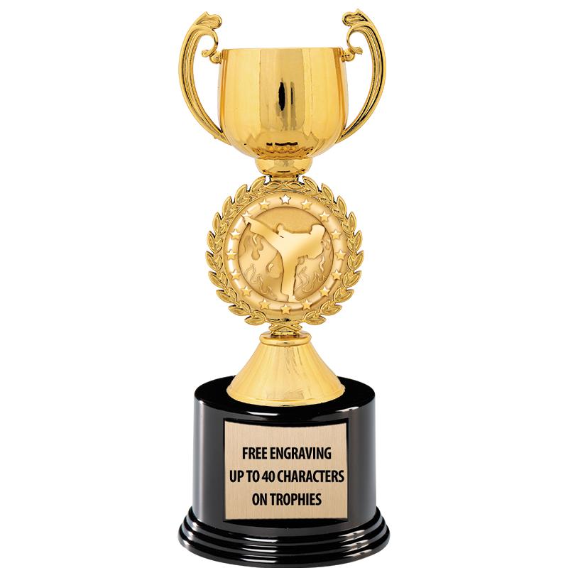 8.75" CHAPLET CUP GLD W/ RND B