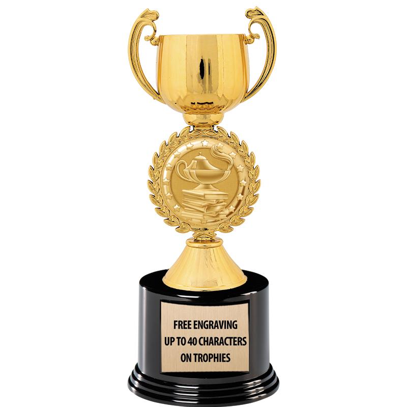 8.75" CHAPLET CUP GLD W/ RND B