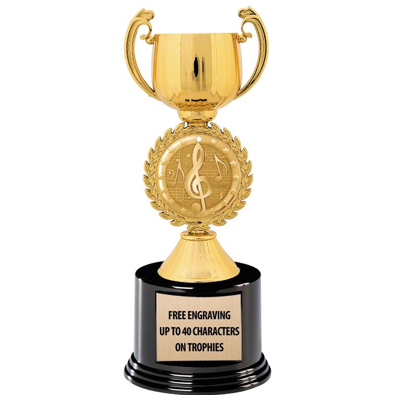 8.75" CHAPLET CUP GLD W/ RND B