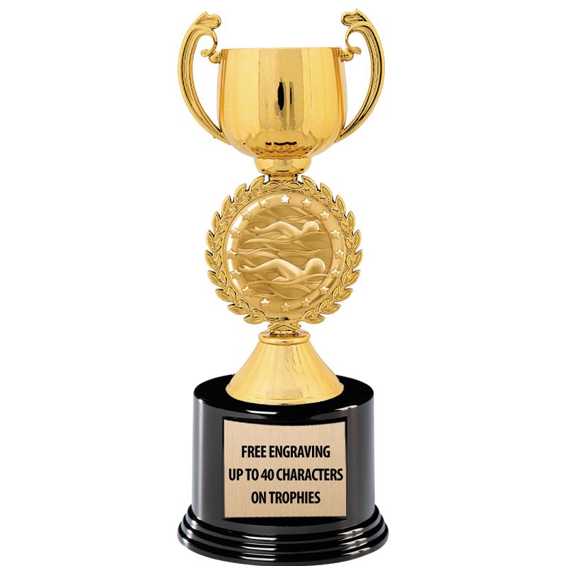 8.75" CHAPLET CUP GLD W/ RND B