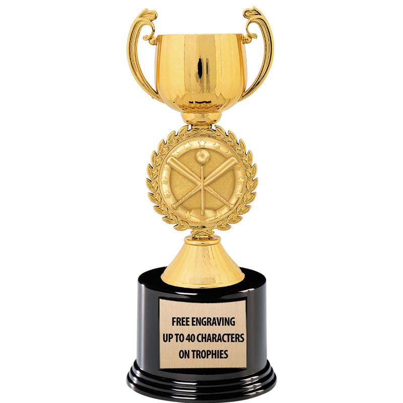 8.75" CHAPLET CUP GLD W/ RND B