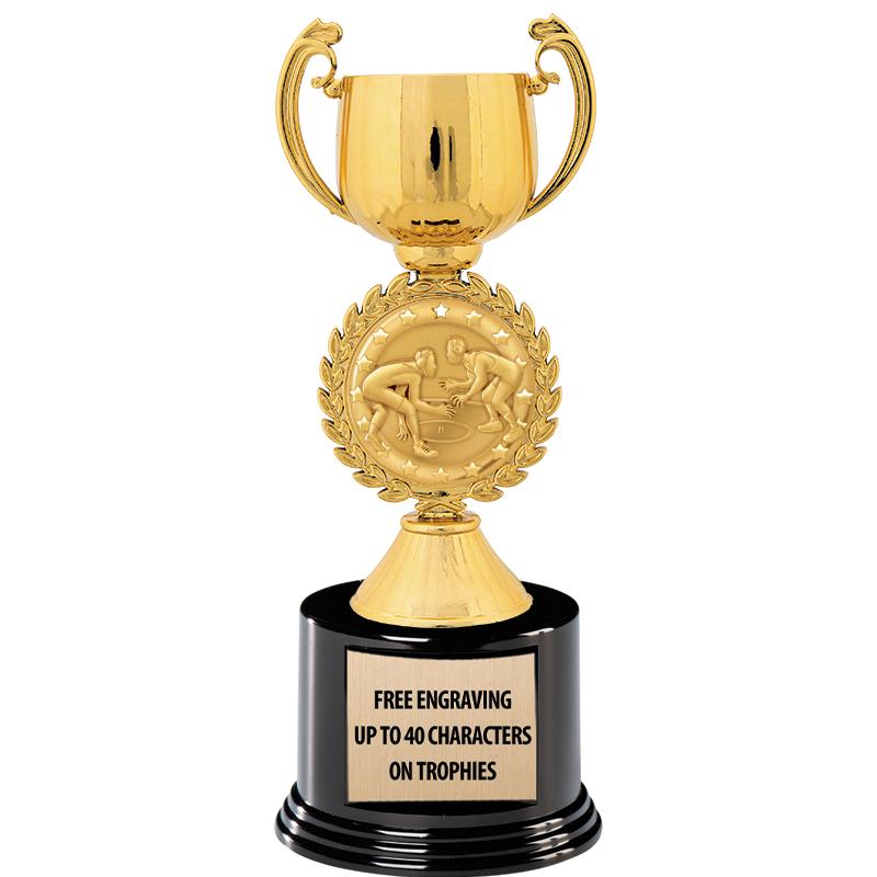 8.75" CHAPLET CUP GLD W/ RND B
