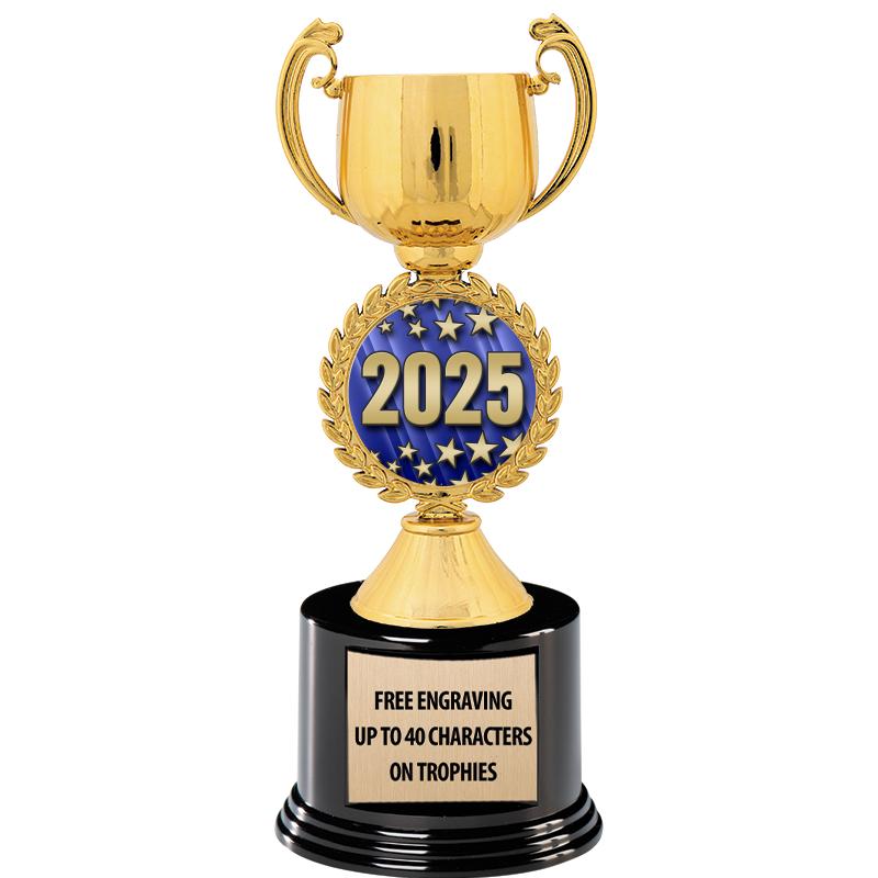 8.75" CHAPLET CUP GLD W/ RND B