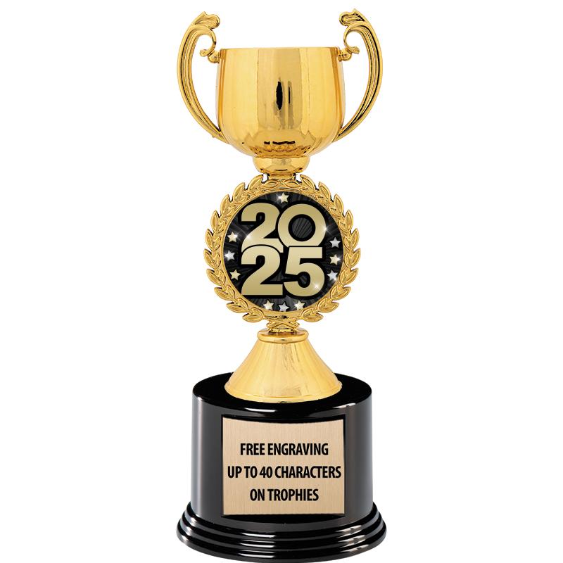 8.75" CHAPLET CUP GLD W/ RND B