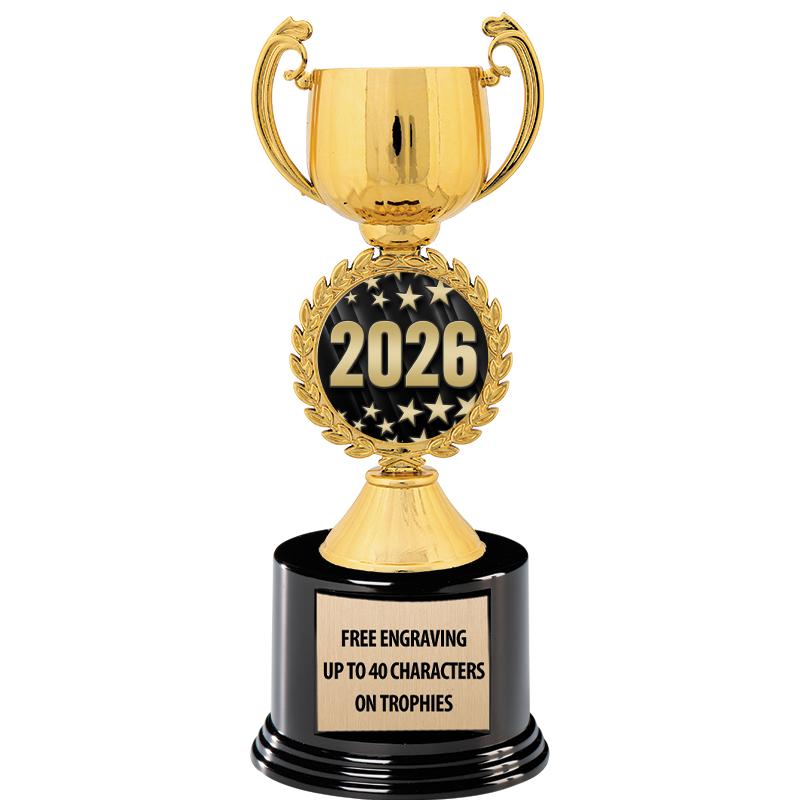 8.75" CHAPLET CUP GLD W/ RND B