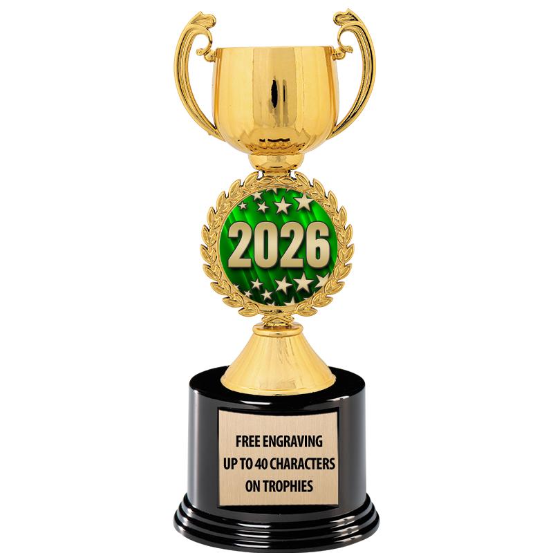 8.75" CHAPLET CUP GLD W/ RND B