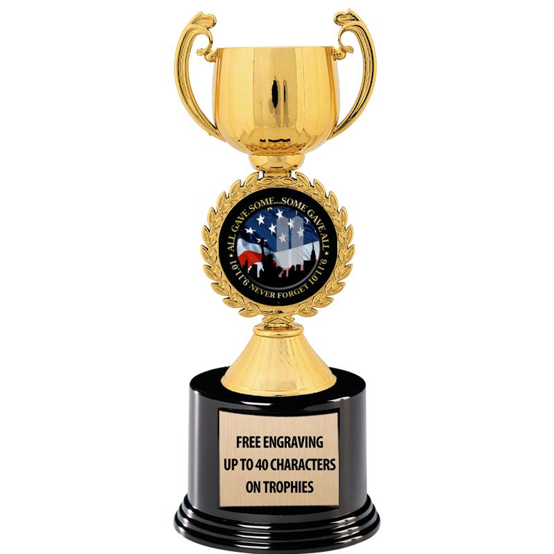 8.75" CHAPLET CUP GLD W/ RND B