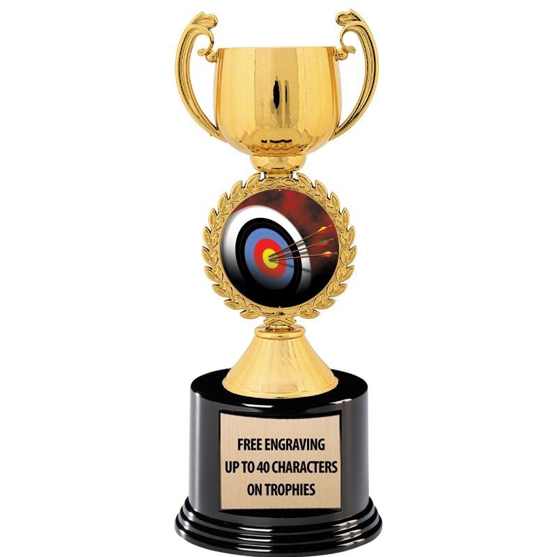 8.75" CHAPLET CUP GLD W/ RND B