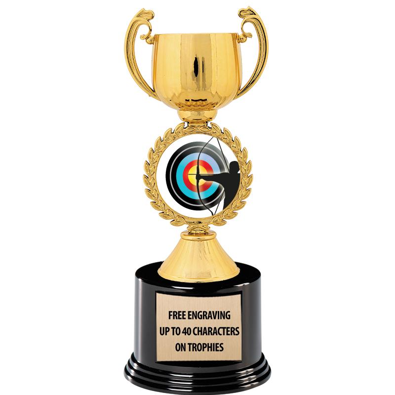 8.75" CHAPLET CUP GLD W/ RND B