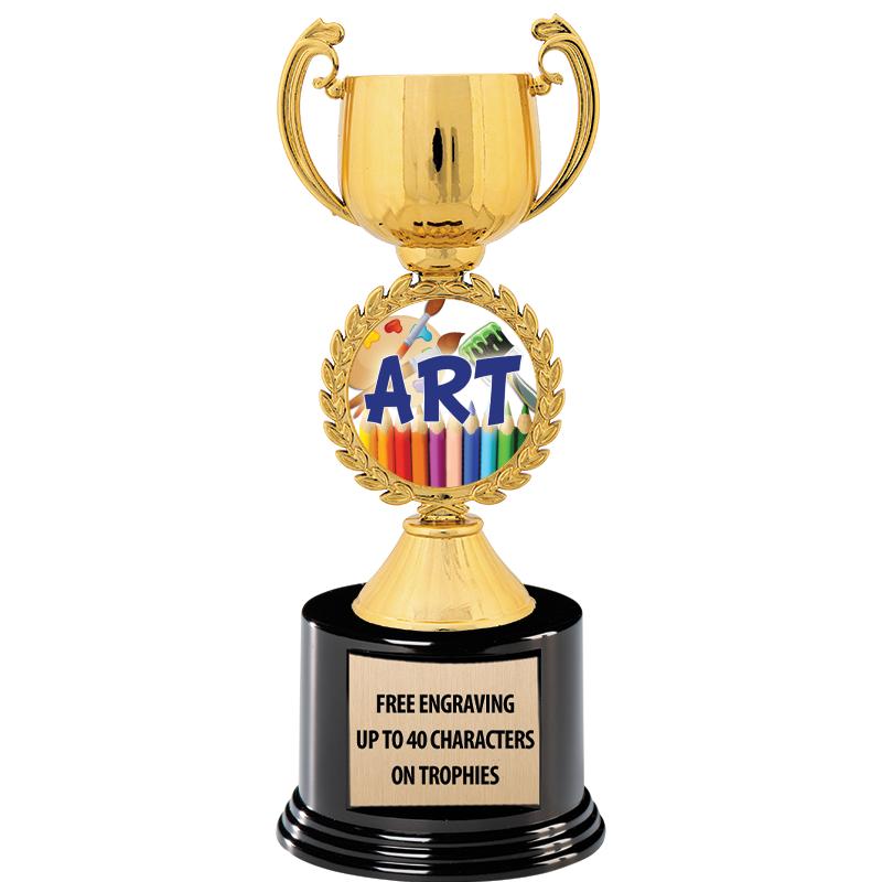 8.75" CHAPLET CUP GLD W/ RND B