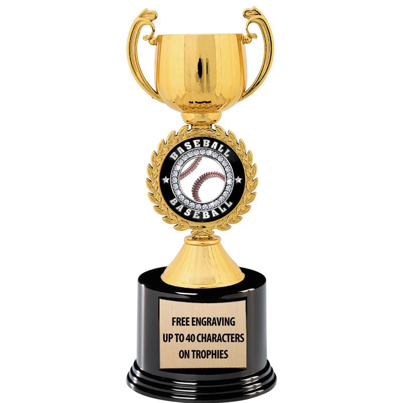 8.75" CHAPLET CUP GLD W/ RND B