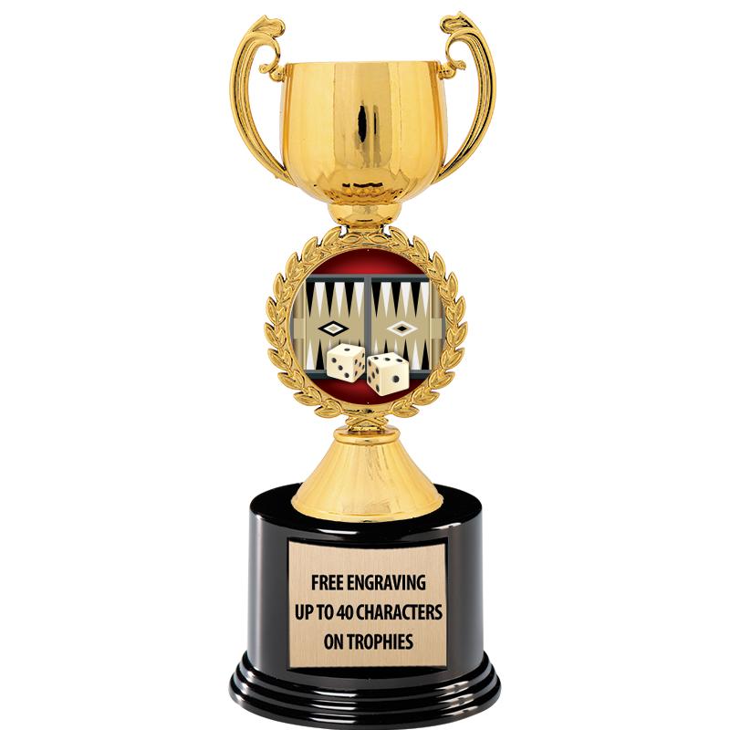 8.75" CHAPLET CUP GLD W/ RND B