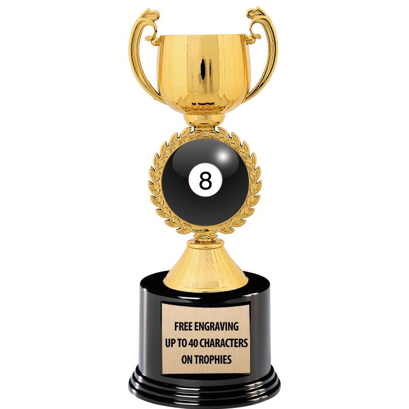 8.75" CHAPLET CUP GLD W/ RND B